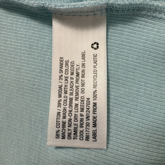 a new day Light Blue Tank Top with Fish Design - Picture 6 of 6